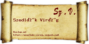Szedlák Virág névjegykártya